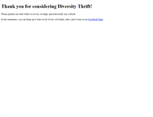 Tablet Screenshot of diversitythrift.org